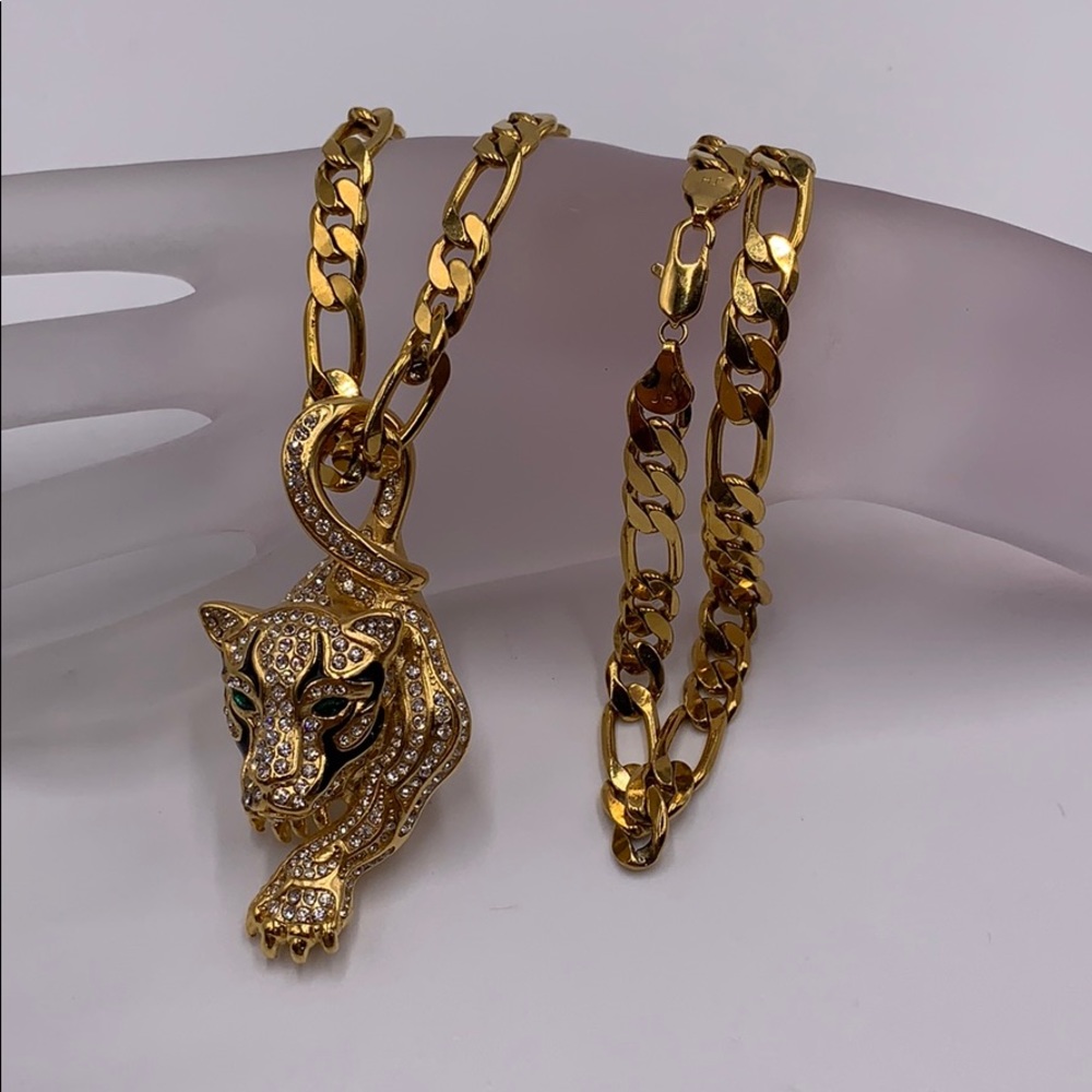 chain and pendant, stainless steel